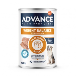 Advance Veterinary Diets Dog Weight Balance Wet - Hrana umeda dietetica cu pui pentru exces ponderal sau hiperlipidemie