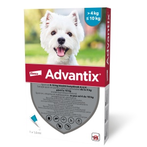 Advantix - Antiparazitara extern pentru caini de talie mica (4-10kg) 1 Pipeta