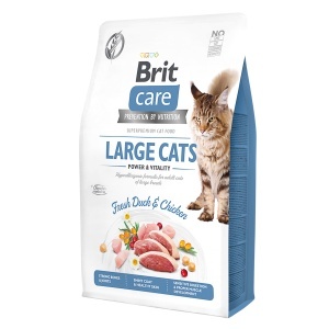 Brit Care GF Cat Large Cats Power and Vitality - Hrana uscata superpremium fara cereale cu rata si pui pentru pisici adulte de talie mare - Img 2