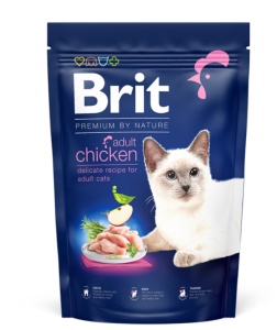 Brit Premium by Nature Cat Adult Chicken - Hrana uscata completa cu pui pentru pisici adulte - Img 3