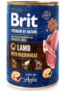 Brit Premium by Nature Lamb with Buckwheat - Hrana umeda cu miel pentru caini