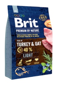 Brit Premium by Nature Light - Hrana uscata pentru caini cu pui si curcan, speciala pentru controlul greutatii