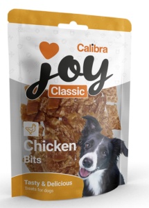 Calibra Joy Dog Classic Chicken Bits - Bucatele din carne de pui pentru caini, 80 g