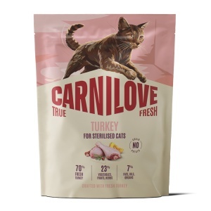 Carnilove True Fresh Cat Dry Turkey Sterilised Adult All Breeds – Hrana uscata pentru pisici adulte sterilizate, cu curcan - Img 3