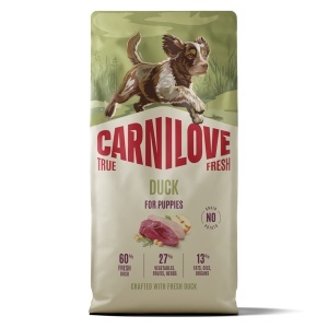 Carnilove True Fresh Dog Dry Duck Puppies - Hrana uscata pentru catei, cu rata