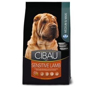 Cibau Sensitive Lamb Medium/Maxi 12kg– Hrana uscata completa pentru caini adulti de talie medie si mare cu digestie sensibila