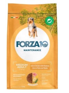 FORZA10 ALL DAY MED ADULT DOG CHK – Hrana uscata pentru caini adulti de talie medie pe baza de pui, 12 kg