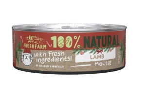 Fresh Farm Cat Smooth Pate Lamb - Hrana umeda completa cu miel pentru pisici adulte, 85gr