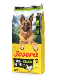 Josera High Protein Adult with Chicken (Josera High Energy) - Hrana uscata pentru caini adulti activi, 12.5 kg