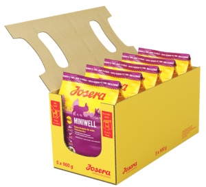Josera MiniWell - Hrana uscata pentru caini adulti de talie mica, 5 Pachete x 900g