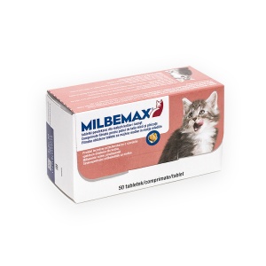Milbemax Cat - Antiparazitar intern pentru pisici (0.5-2kg) 50 Comprimate