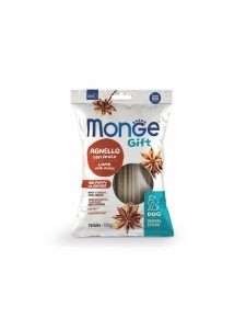 Monge Gift Dent Sticks Puppy&Junior Mini Lamb Anise 120gr - Gustare complementara cu miel si anason pentru puii de caine