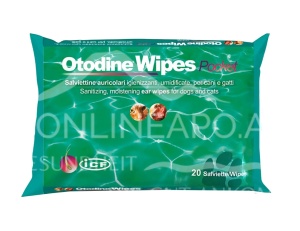 Otodine Wipes Pocket - Servetele umede pentru igiena urechii, 20 buc
