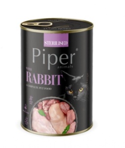 Piper – Hrana umeda cu iepure pentru pisici adulte sterilizate - Img 2