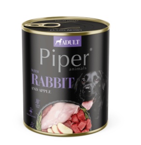 Piper – Hrana umeda cu iepure si mar pentru caini adulti - Img 2