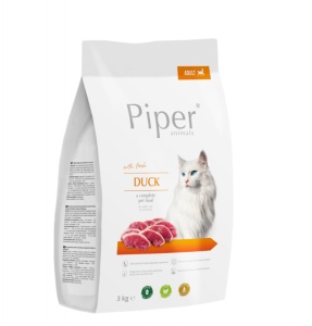 Piper Cat Adult – Hrana uscata cu rata pentru pisici adulte, 3kg