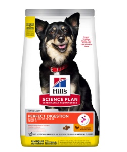SP CANINE ADULT PERFECT DIGESTION S&M - Hrana uscata cu pui si orez brun pentru caini adulti de talie mica