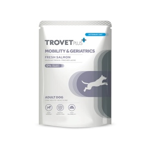 TrovetPlus Mobility & Geriatrics 300 gr– Hrana umeda cu somon pentru sustinerea articulatiilor si vitalitatii la caini seniori