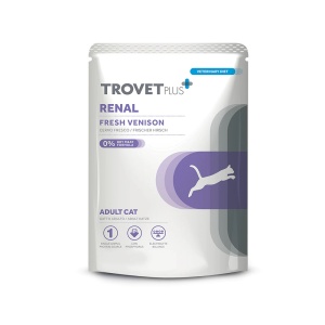 TrovetPlus Renal Venison 85 g– Hrana umeda pentru sustinerea functiei renale la pisici