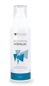 Balsam de piele Maxani Hydralac - Spray hidratant fara ulei pentru piele uscata si iritata la caini si pisici, 200 ml