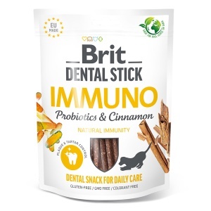Brit Dental Stick Immuno cu Probiotice si Scortisoara 7 Stick-uri