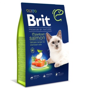 Brit Premium by Nature Cat Sterilized Salmon - Hrana uscata cu somon pentru pisici adulte sterilizate - Img 3