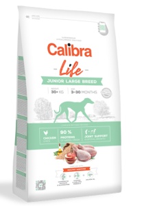Calibra Dog Life Junior Large Breed Chicken - Hrana uscata cu pui pentru caini juniori de talie mare