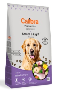 Calibra Dog Premium Line Senior & Light - Hrana uscata cu pui pentru caini seniori sau pentru controlul greutatii