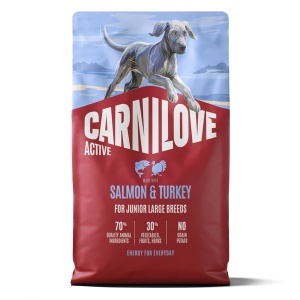 Carnilove Active Dog Dry Salmon & Turkey Junior Large Breeds - Hrana uscata pentru caini juniori de talie mare, cu somon si curcan - Img 2