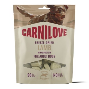 Carnilove Dog Freeze Dried Lamb – Recompense liofilizate pentru caini cu carne de miel, 60 g