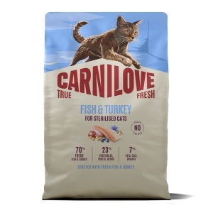 Carnilove True Fresh Cat Dry Fish & Turkey Sterilised Adult All Breeds – Hrana uscata pentru pisici adulte sterilizate, cu peste si curcan - Img 3