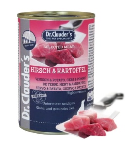 Dr. Clauder’s Selected Meat Caprioara & Cartof – Hrana umeda completa cu Caprioara si Cartof pentru caini adulti, 400 g - Img 2