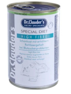 Dr. Clauder's DC Dog– Hrana umeda dietetica cu pasare pentru caini cu necesar crescut de fibre, 400g
