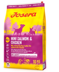 Josera Mini Salmon & Chicken - Hrana uscata cu somon in sos gravy pentru caini adulti de talie mica