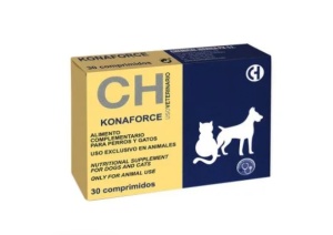 KONAFORCE – supliment cu vitamina K3 pentru intoxicatii cu anticoagulante cumarinice la caini si pisici, 30 comprimate