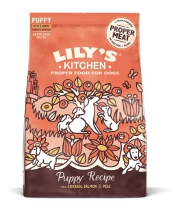 Lily's Kitchen Puppy Chicken & Salmon - Hrana Uscata fara Cereale cu somon pentru pui de caine, 1 kg