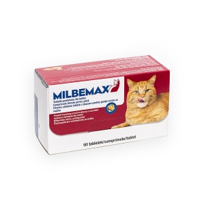 Milbemax Cat- Antiparazitar intern pentru pisici (2-8kg) 50 Comprimate