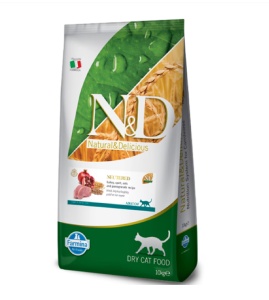 N&D Ancestral Grain Curcan si rodie - Hrana Uscata cu curcan pentru Pisici Adulte Sterilizate, 10kg