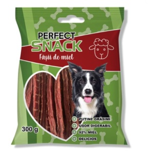 Perfect Snack Gustare cu Miel pentru Caini – Textura moale, perfecta pentru rasfat, 300 g - Img 1