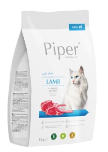 Piper – Hrana uscata cu miel pentru pisici adulte, 3kg