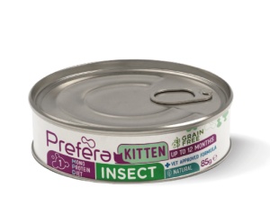 Prefera MPD Kitten- Hrana umeda cu insecte special formulata pentru pisoi, 85 gr