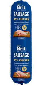Salam Brit cu Pui - Recompensa umeda tip salam cu pui, 800g
