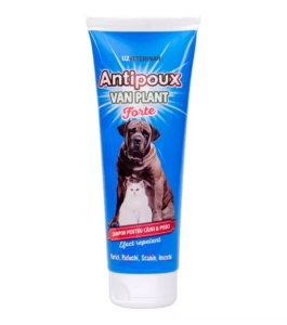 Sampon Antipoux Van Forte Plant – Sampon antiparazitar pentru caini si pisici 250ml