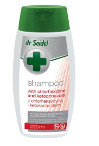 Sampon dermatocosmetic cu Clorhexidina si Ketoconazol – pentru caini si pisici