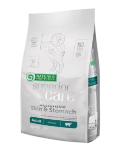 Superior Care Sensitive Skin & Stomach Lamb Adult All Breed - Hrana uscata super premium, destinata cainilor adulti de toate taliile cu piele sensibila si sistem digestiv delicat