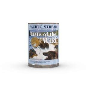 Taste of the Wild Pacific Stream - Hrana umeda completa cu somon pentru caini adulti, 390g
