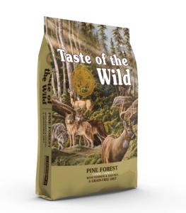 Taste of the Wild Pine Forest Dog - Hrana uscata Super Premium cu vanat pentru cainii de toate taliile si varstele, 12.2kg