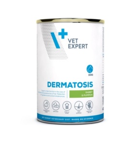 VetExpert - Dieta Veterinara Dermatosis Dog Umed, cu iepure si dovleac 400 g