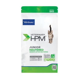 1.5kg Virbac HPM Junior Neutered Cat -Hrană completă pentru pisici sterilizate (până la 12 luni)