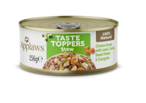 Applaws Dog Adult – Tocana de Pui cu Miel, Morcovi, Dovlecel & Cartof Dulce, hrana umeda complementara, 156g